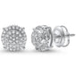 <span>DIAMOND CLOSEOUT! </span> .17ct G SI 14kt White Gold Round Diamond Cluster Stud Earrings