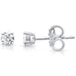 <span style="color:purple">SPECIAL!</span> .27ct G SI 14K White Gold Diamond Solitaire Stud Earrings
