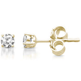 <span style="color:purple">SPECIAL!</span> .38ct G SI 14K Yellow Gold Diamond Solitaire Stud Earrings