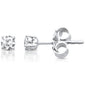 <span style="color:purple">SPECIAL!</span> .38ct G SI 14K White Gold  Diamond Solitaire Stud Earrings
