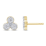 . .50ct G SI 10K Yellow Gold Diamond Stud Earrings