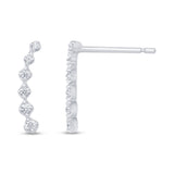 <span>DIAMOND CLOSEOUT! </span>.10ct G SI 10K White Gold Diamond Fashion Earrings