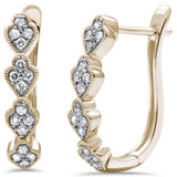 .33ct G SI 14K Yellow Gold Diamond Hoop Earring