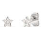 .03ct G SI 14K White Gold Diamond Star Earrings
