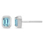 <span>GEMSTONE CLOSEOUT </span>! .48ct G SI 14K White Gold Aquamarine Gemstone Earrings