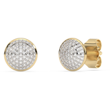 .18ct G SI 14K Yellow Gold Diamond Round Earrings