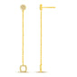 <span style="color:purple">SPECIAL!</span>.17ct G SI 14K Yellow Gold Diamond Drop Dangling Earrings