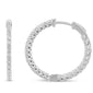 <span style="color:purple">SPECIAL!</span>1.54ct G SI 14K White Gold Diamond Hoop Earrings