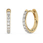 .18ct G SI 14K Yellow Gold Diamond Petite Hoop Earrings