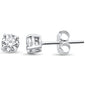 <span style="color:purple">SPECIAL!</span> 1.42ct G SI 14K White Gold Round Diamond Solitaire Earrings
