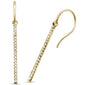 <span style="color:purple">SPECIAL!</span> .40ct 14k Yellow Gold Drop Dangle Line Modern Earrings