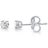 <span style="color:purple">SPECIAL!</span> .23ct G SI 14K White Gold Diamond Solitaire Stud Earrings