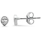.22ct G SI 14K White Gold Diamond Pear Shape Petite Earrings