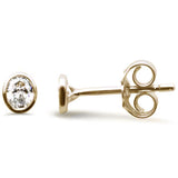 <span style="color:purple">SPECIAL!</span> .22ct G SI 14K Yellow Gold Diamond Oval Shape Petite Earrings