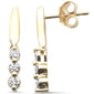 <span style="color:purple">SPECIAL!</span>.33ct G SI 14K Yellow Gold Diamond Dangling Earrings