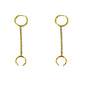 <span style="color:purple">SPECIAL!</span> .75ct G SI 14K Yellow Gold Diamond Drop Hoop Earrings
