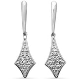 .24ct G SI 14K White Gold Diamond Drop Earrings