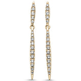 .49ct G SI 14K Yellow Gold Diamond Drop Earrings