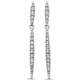 .47ct G SI 14K White Gold Diamond Drop Earrings