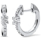 .20ct G SI 14K White Gold Diamond Hoop Earrings