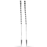 <span style="color:purple">SPECIAL!</span> .31ct G SI 14K White Gold Black Diamond Drop Earrings