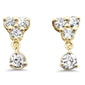 .15ct G SI 14K Yellow Gold Diamond Petite Dangling Earrings