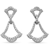 <span style="color:purple">SPECIAL!</span>.50ct G SI 14K White Gold Diamond Dangling Earrings