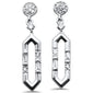 .13ct G SI 14K White Gold Diamond Drop Earrings