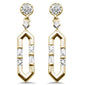 .13ct G SI 14K Yellow Gold Diamond Drop Earrings