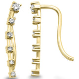<span style="color:purple">SPECIAL!</span> .28ct G SI 14K Yellow Gold Diamond Fish Hook Drop Earrings