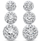 <span style="color:purple">SPECIAL!</span> 1.05ct G SI 14K White Gold Diamond Drop Earrings