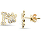 <span style="color:purple">SPECIAL!</span> .26ct G SI 14K Yellow Gold Diamond Dog Paw Stud Earrings