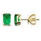<span style="color:purple">SPECIAL!</span>1.05ct G SI 14K Yellow Gold Natural Emerald Gemstones Stud Earrings