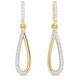 .10ct G SI 14K Yellow Gold Diamond Drop Earrings