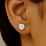 <span style="color:purple">SPECIAL!</span> 2.08ct G SI 14K White Gold Round Diamond Stud Earrings