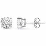 <span style="color:purple">SPECIAL!</span> 2.08ct G SI 14K White Gold Round Diamond Stud Earrings