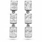 <span style="color:purple">SPECIAL!</span>1.43ct G SI 14K White Gold Radiant Cut Diamond Drop Earrings