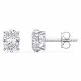 .62ct G SI 14kt White Gold Diamond Solitaire Stud Earrings