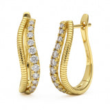 <span style="color:purple">SPECIAL!</span> .50ct G SI 14kt Yellow Gold Diamond Hoop Earrings