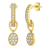 .48ct G SI 14kt Yellow Gold Diamond Drop Earrings