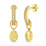 .26ct G SI 14kt Yellow Gold Diamond Drop Earrings