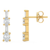 .54ct G SI 14kt Yellow Gold Diamond Drop Earrings