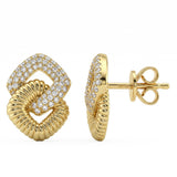 .48ct G SI 14kt Yellow Gold Diamond Modern Earrings