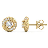 .18ct G SI 14kt Yellow Gold Diamond Stud Earrings