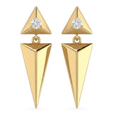 .05ct G SI 14kt Yellow Gold Modern Diamond Stud Earrings