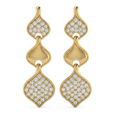 .48ct G SI 14kt Yellow Gold Diamond Drop Earrings