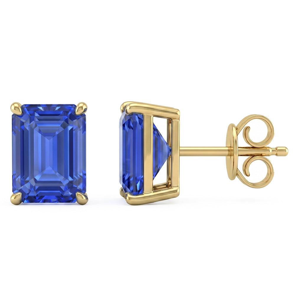 4.70ct G SI 14K White Gold Tanzanite Gemstone Stud Earrings