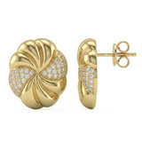 <span style="color:purple">SPECIAL!</span> .29ct G SI 14kt Yellow Gold Modern Diamond Stud Earrings