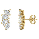 <span style="color:purple">SPECIAL!</span> .54ct G SI 14kt Yellow Gold Diamond Ear Crawler Stud Earrings