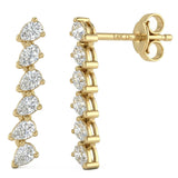 <span style="color:purple">SPECIAL!</span> .74ct G SI 14kt Yellow Gold Diamond Drop Earrings